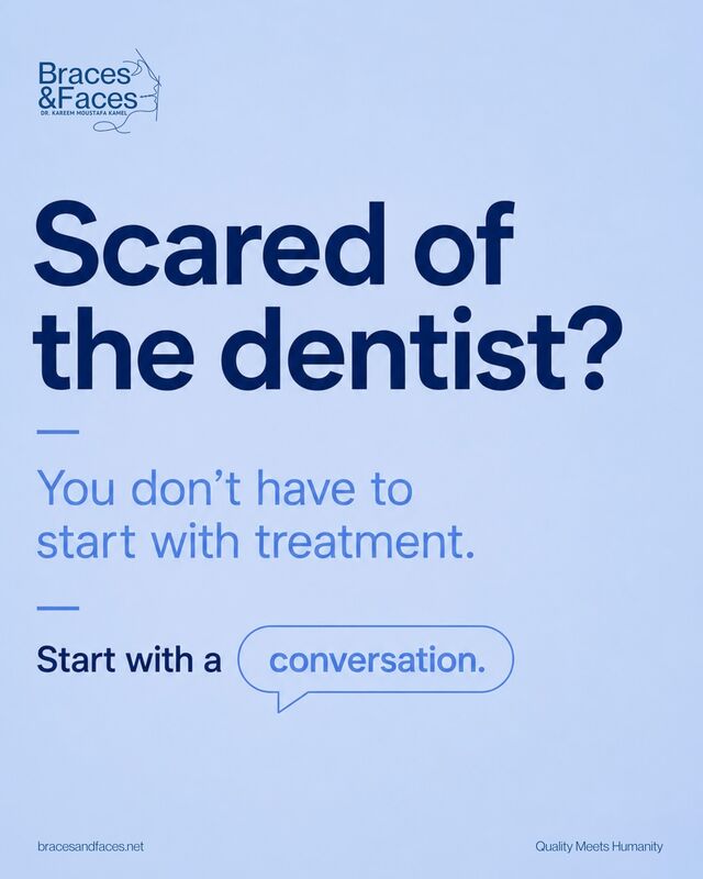 Instagram post: Scared of the dentist? You don't have to start with treatment.